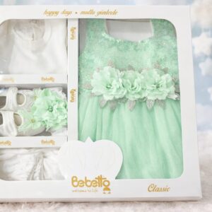 Box Frock Set GREEN